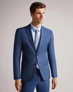 Ted Baker Camdejs Slim Light Blue Men's Suit Blue | 514280-JXR