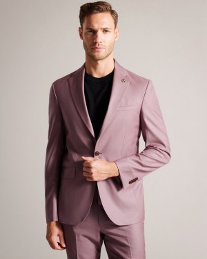 Ted Baker Ignacej Premium Pink Men's Suit Pink | 536798-ARL