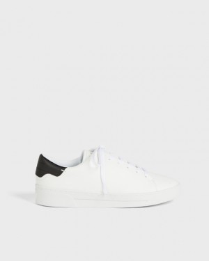 Ted Baker Kimmii Tumbled Leather Women's Sneakers White | 678425-GBY