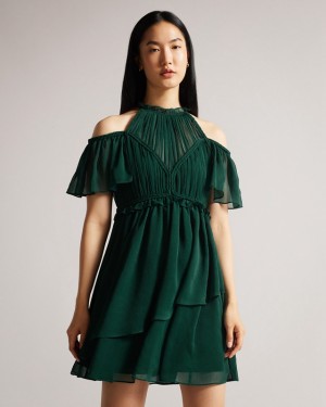 Ted Baker Poppio Rope Detail Mini Women's Dress Green | 438012-VYE