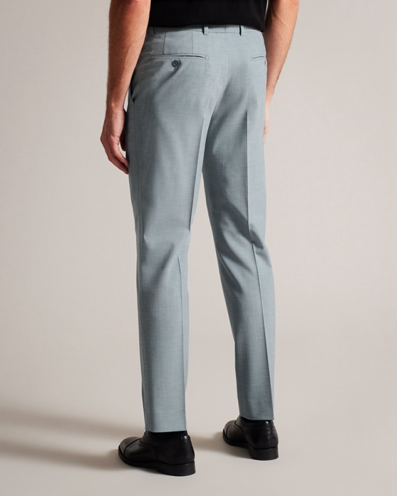 Ted Baker Benonts Seafoam Sharkskin Men's Pants Grey | 103276-NWZ