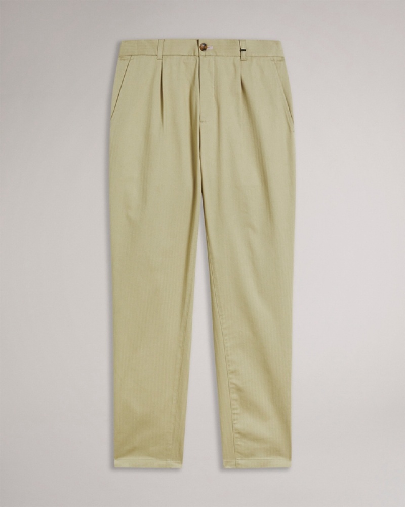 Ted Baker Bossar Camburn Regular Fit Men's Pants Beige | 803742-RXD