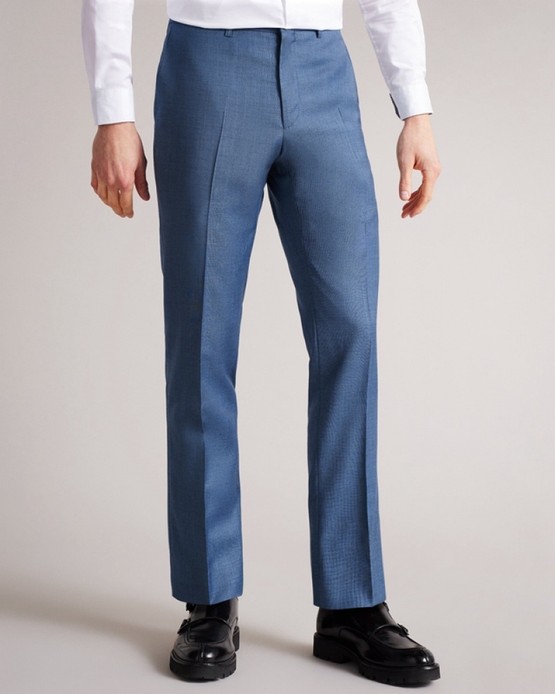 Ted Baker Camdets Slim Light Blue Men's Pants Blue | 894730-YBJ