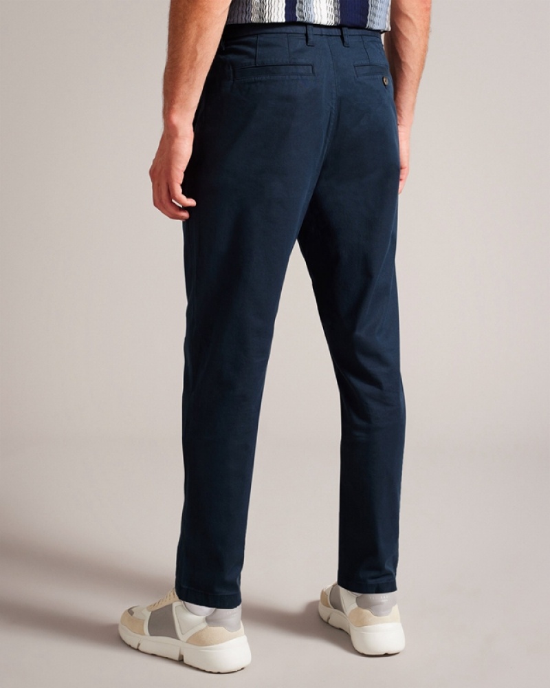 Ted Baker Haybrn CAMBURN Regular Fit Men's Pants Navy | 601485-LYM