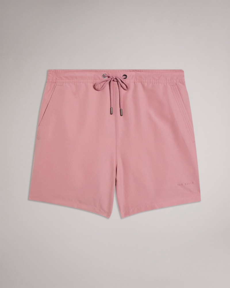 Ted Baker Hiltree Plain Men's Shorts Rose | 125386-HIC