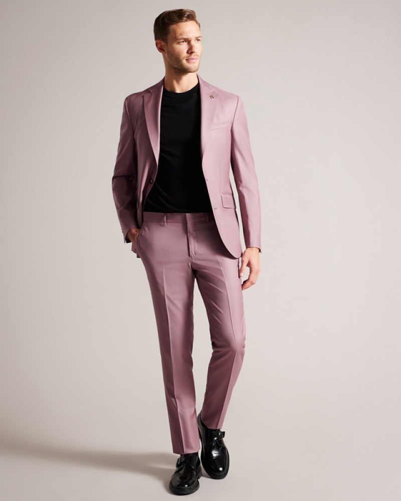 Ted Baker Ignacej Premium Pink Men's Suit Pink | 981673-ZKP