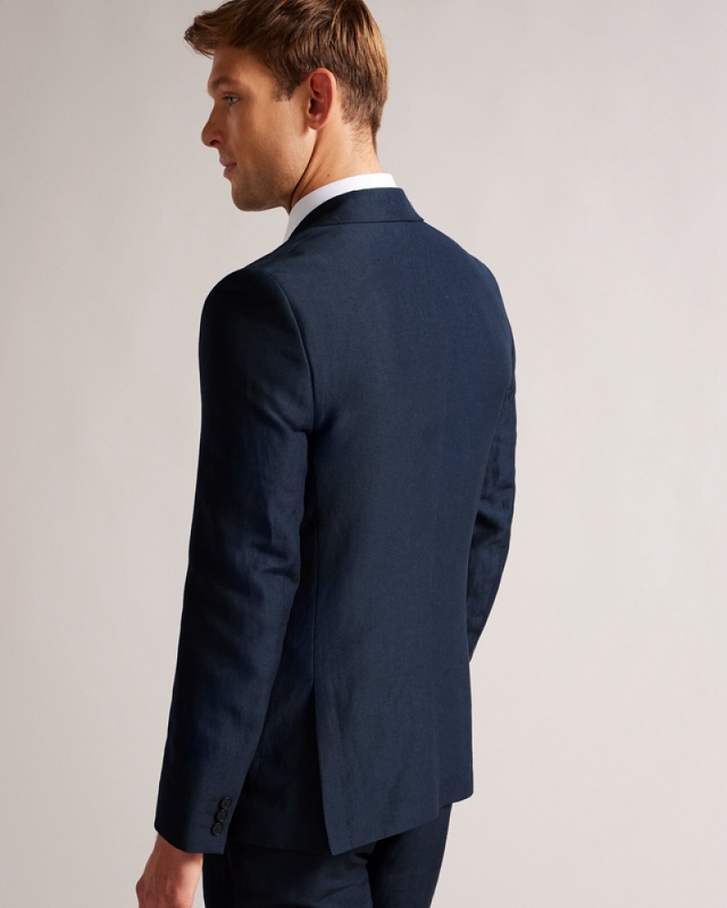 Ted Baker Lancej Slim Fit Organic Fibre Men's Jackets Navy | 280596-IAZ