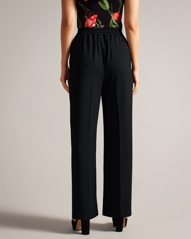 Ted Baker Liliaah Wide Leg Women's Joggers Black | 527418-DBY