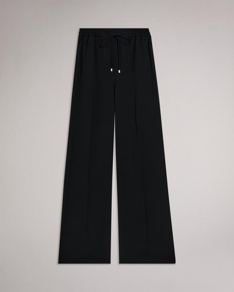 Ted Baker Liliaah Wide Leg Women's Joggers Black | 527418-DBY