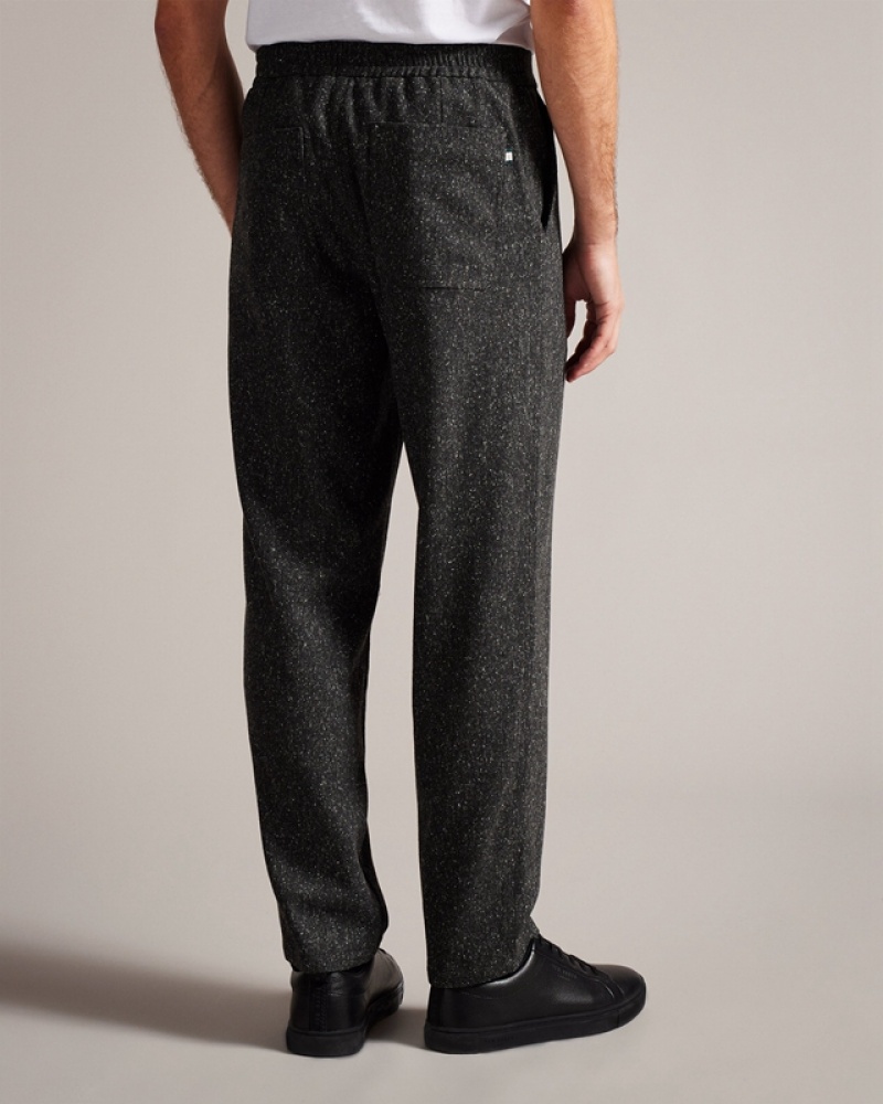 Ted Baker Lopus Wide Fit Wool Rich Men's Pants Grey | 370961-WOA