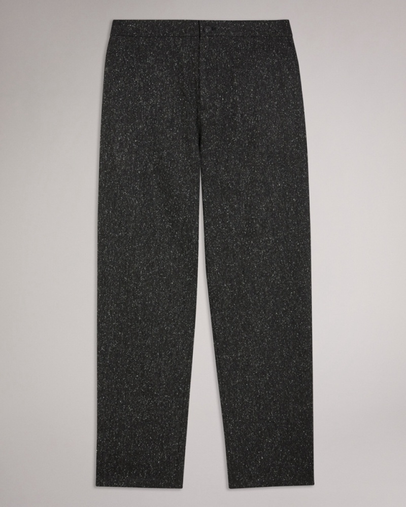 Ted Baker Lopus Wide Fit Wool Rich Men's Pants Grey | 370961-WOA