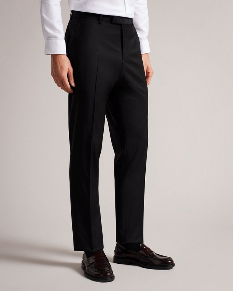 Ted Baker Lothian Slim Fit Trs Men's Pants Black | 031296-STU