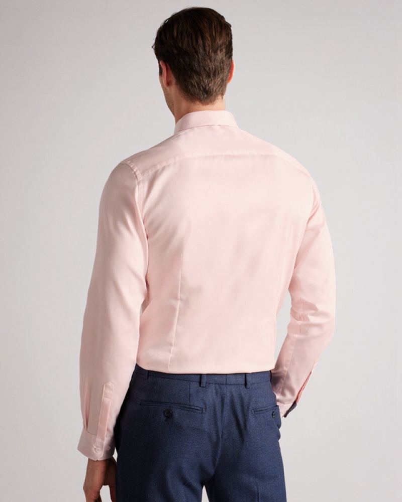 Ted Baker Maeloss LS Slim Fit Men's Shirts Pink | 087412-MTU