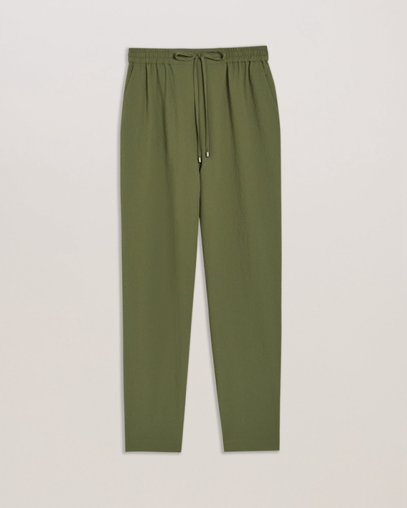 Ted Baker Morasco Slim Cut Ankle Length Women's Joggers Khaki | 564307-RFM