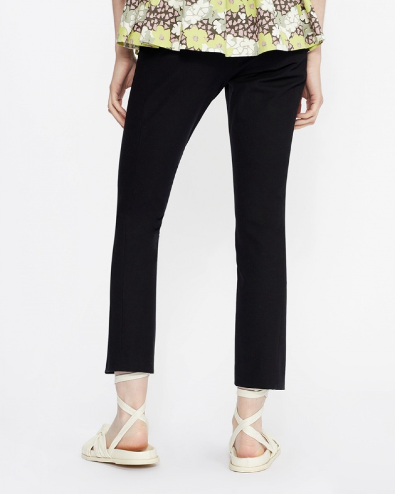 Ted Baker Ozete Split Front Detail Women's Pants Black | 340952-XJP