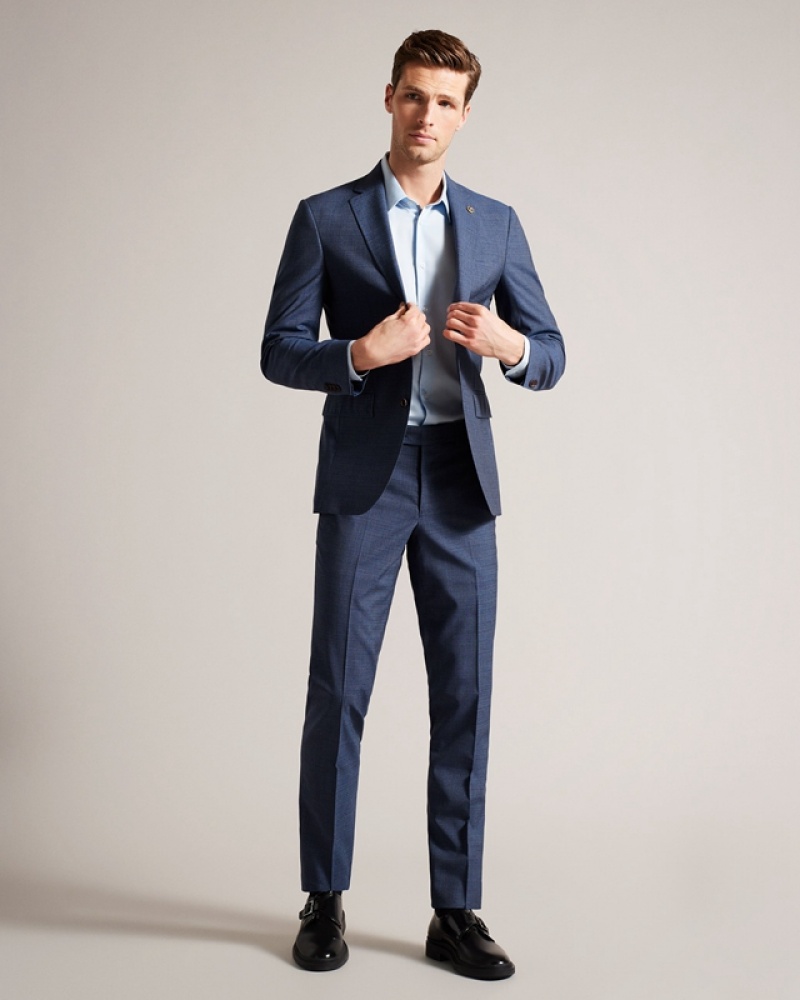 Ted Baker Raithj Navy Tweedy Men's Suit Navy | 361970-BCU