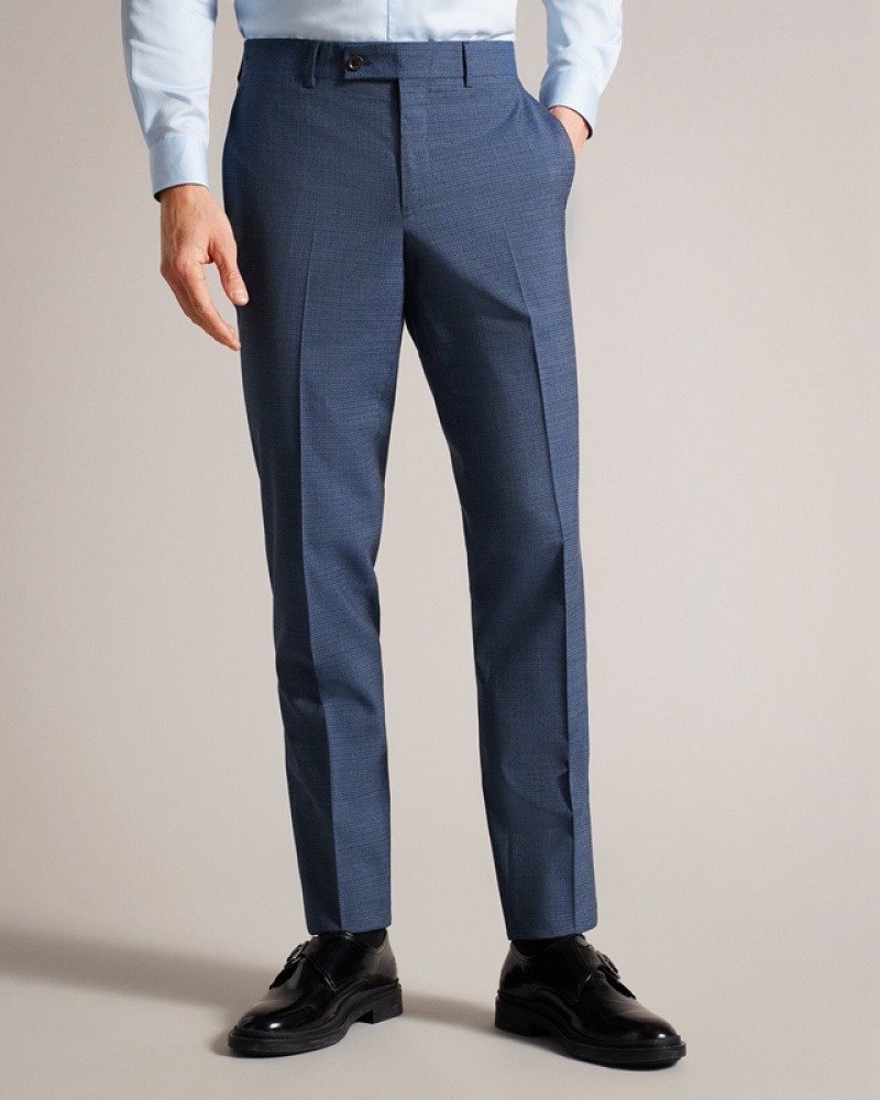 Ted Baker Raitht Tweedy Men's Pants Navy | 714028-OCX