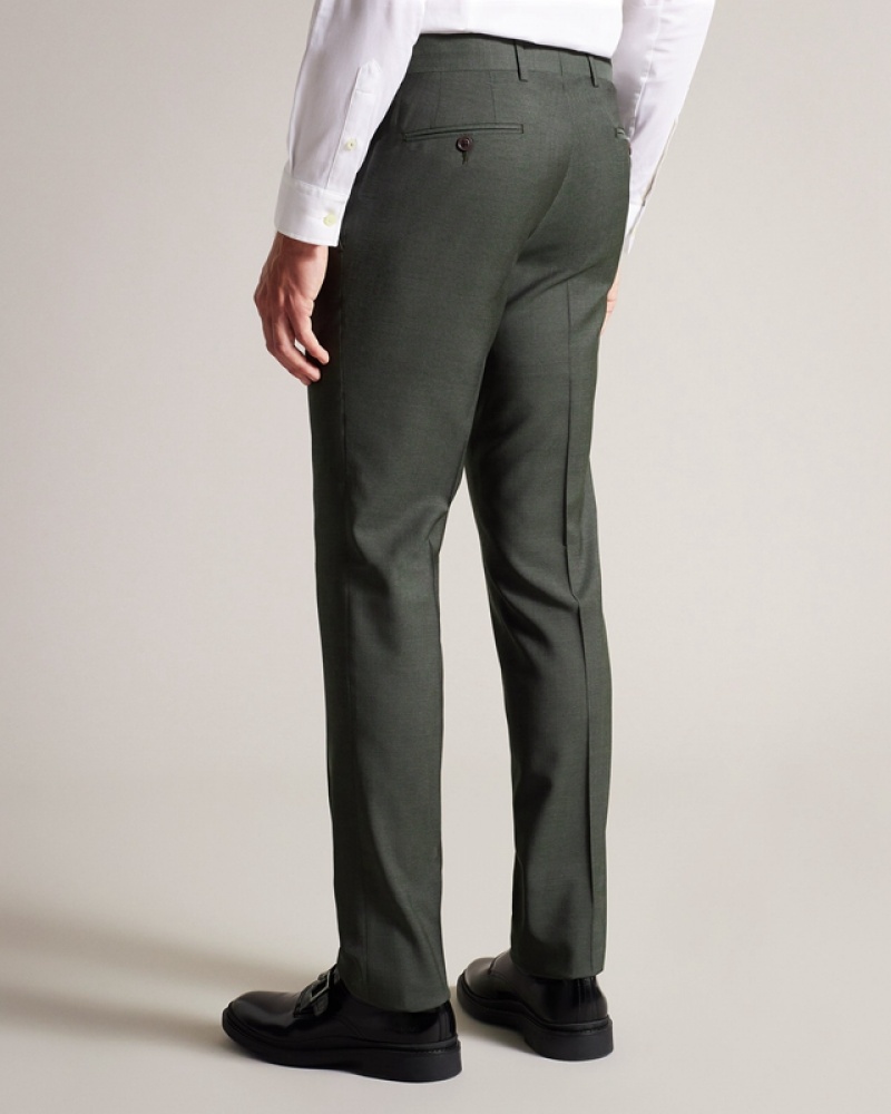 Ted Baker Richant Khaki Sharkskin Men's Pants Khaki | 395642-LWX