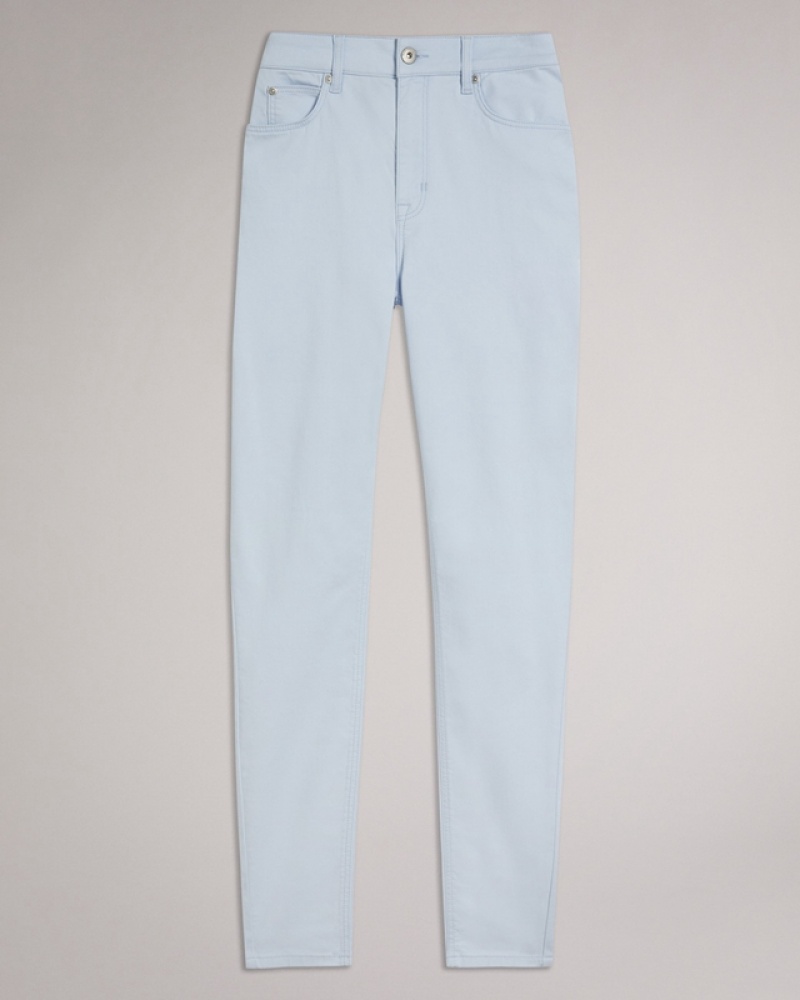 Ted Baker Sophaa Skinny Leg Sateen Denim Women's Jeans Blue | 095473-AHL