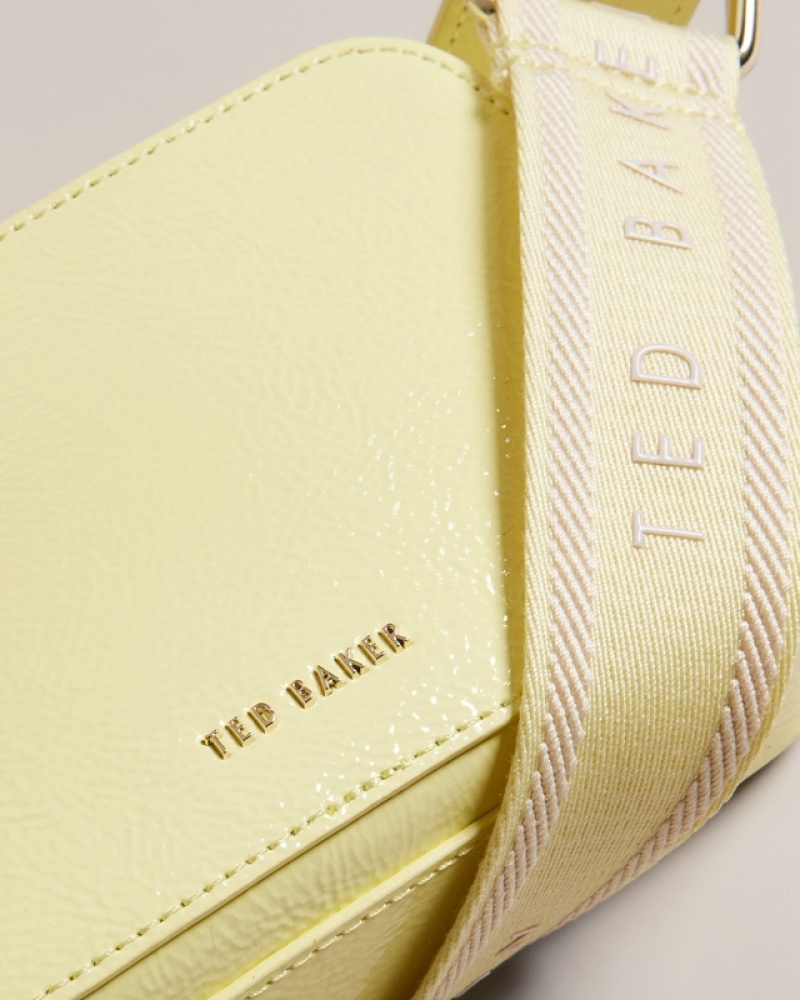 Ted Baker Stunnie Webbing Mini Women's Crossbody Bag Yellow | 415390-SPT