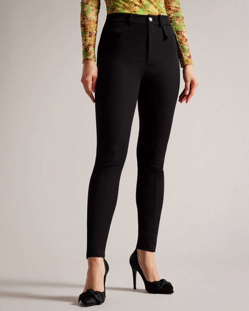 Ted Baker Tesia Panelled Women's Leggings Black | 896342-GAW