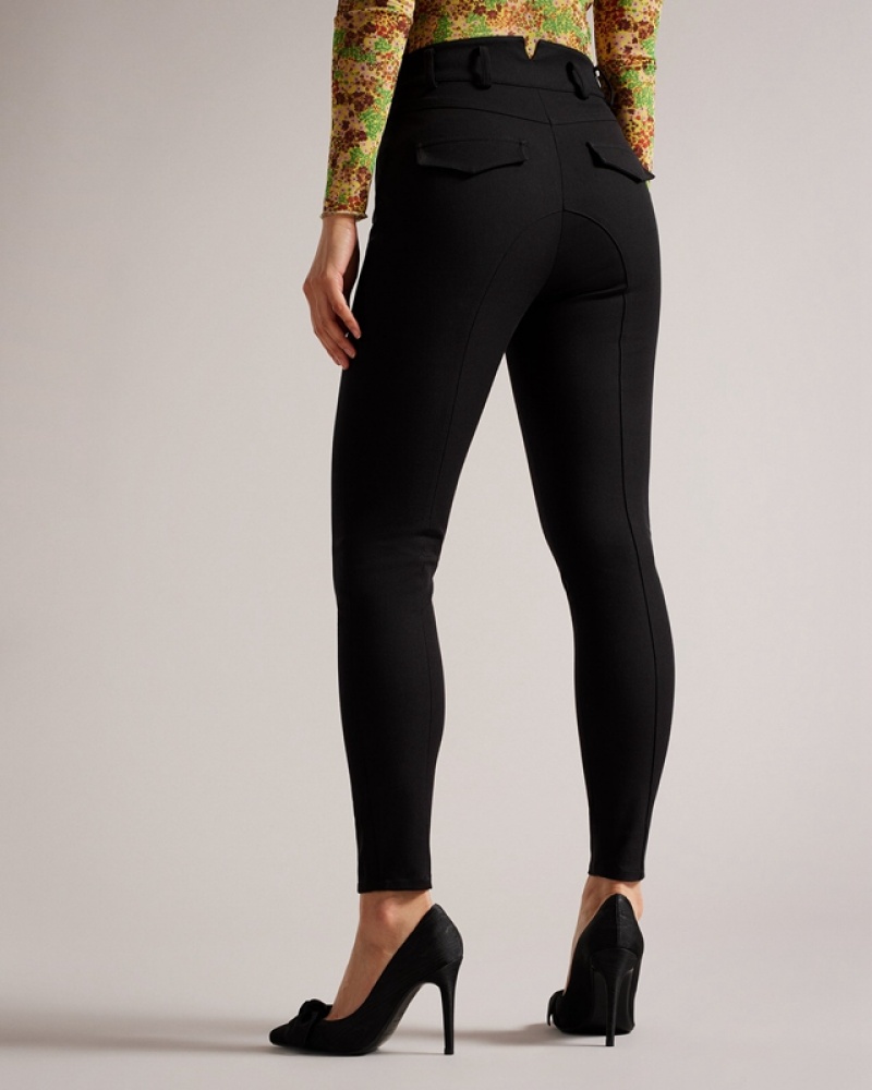 Ted Baker Tesia Panelled Women's Leggings Black | 896342-GAW