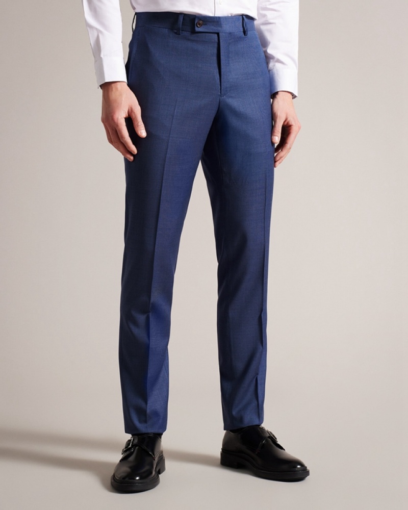 Ted Baker Upsalat Navy Mix Men's Suit Navy | 704698-WOE